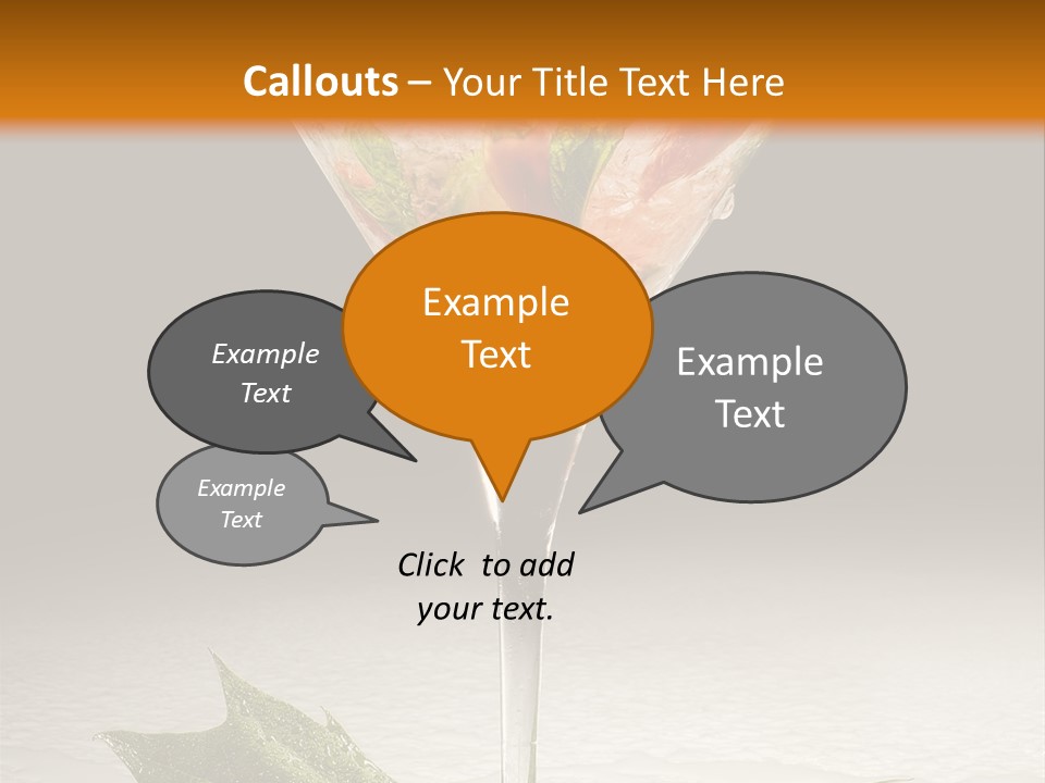 Cold Object Alcohol PowerPoint Template