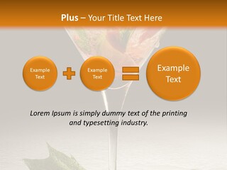 Cold Object Alcohol PowerPoint Template