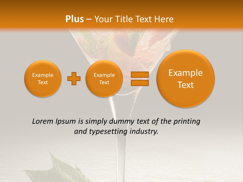 Cold Object Alcohol PowerPoint Template