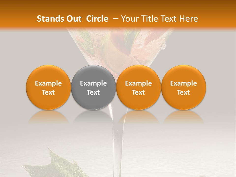 Cold Object Alcohol PowerPoint Template