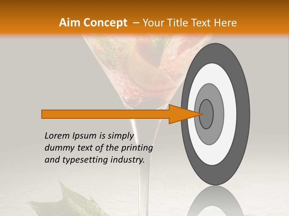 Cold Object Alcohol PowerPoint Template