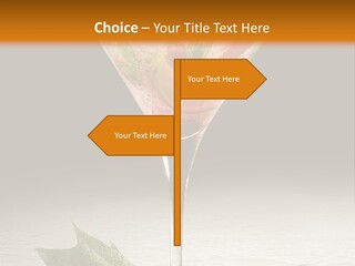 Cold Object Alcohol PowerPoint Template