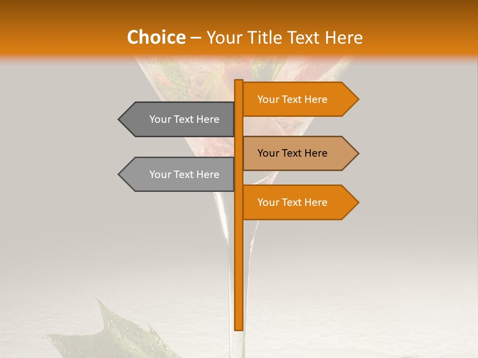 Cold Object Alcohol PowerPoint Template