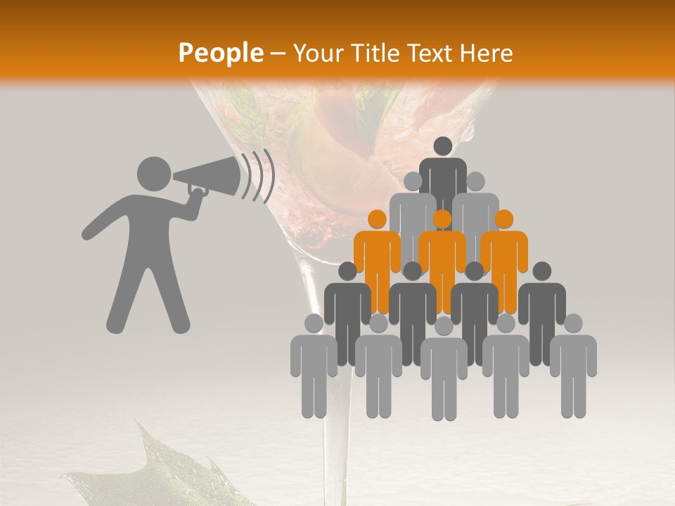 Cold Object Alcohol PowerPoint Template