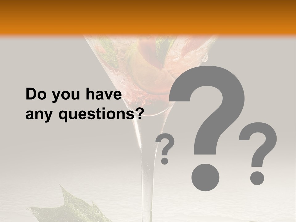 Cold Object Alcohol PowerPoint Template