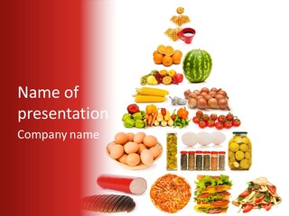 Cheese Carrot Group PowerPoint Template