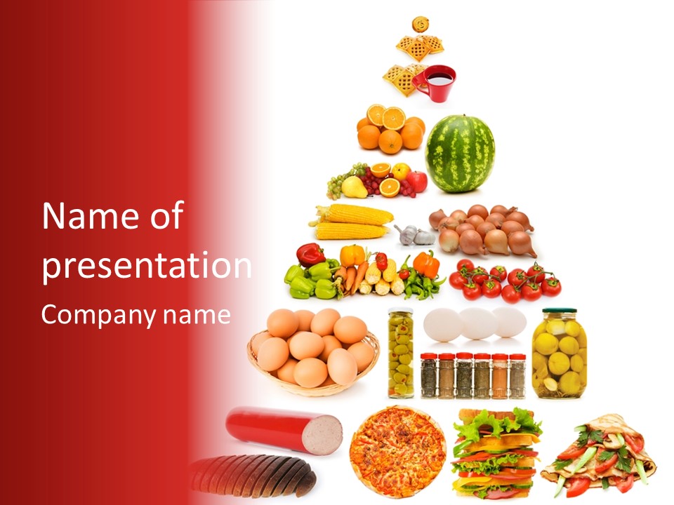 Cheese Carrot Group PowerPoint Template