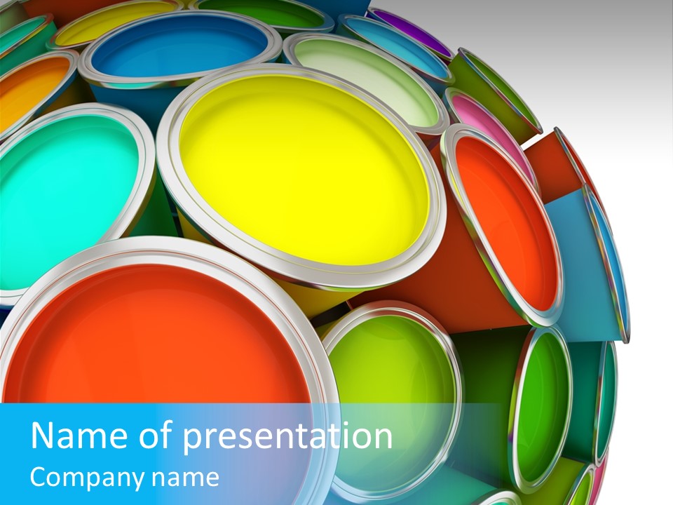 Low Object Stream PowerPoint Template