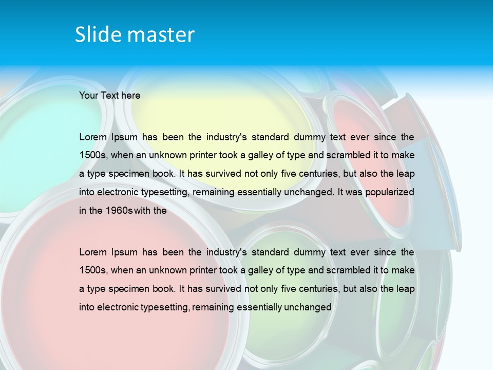 Low Object Stream PowerPoint Template