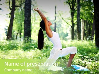 Yoga Trees Care PowerPoint Template
