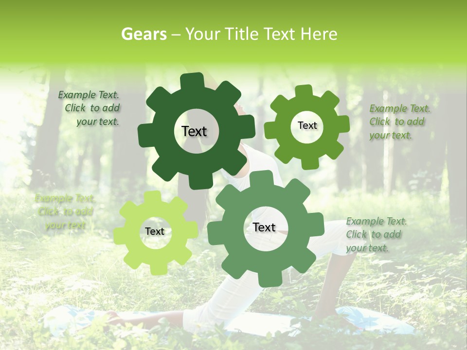 Yoga Trees Care PowerPoint Template