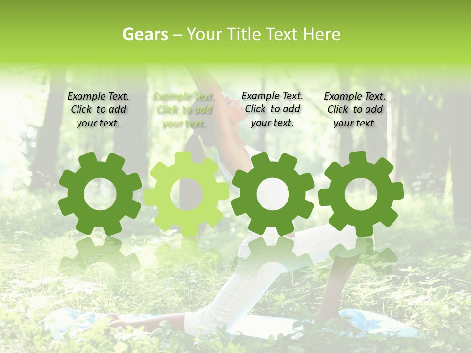Yoga Trees Care PowerPoint Template