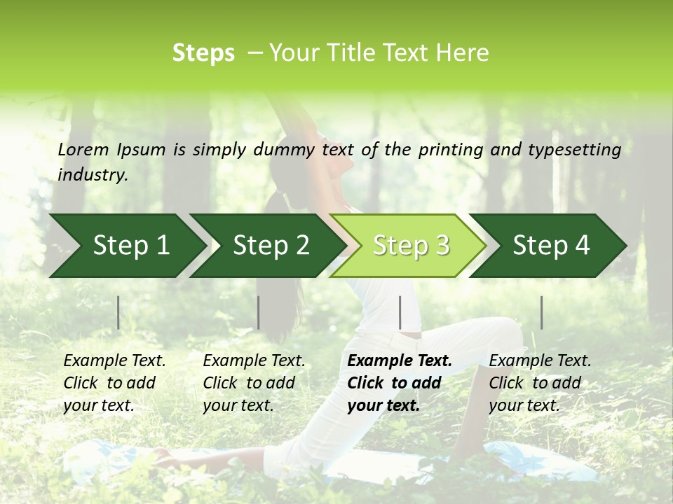 Yoga Trees Care PowerPoint Template