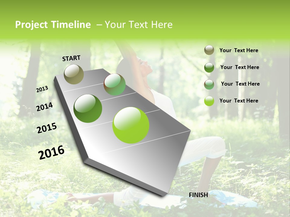 Yoga Trees Care PowerPoint Template