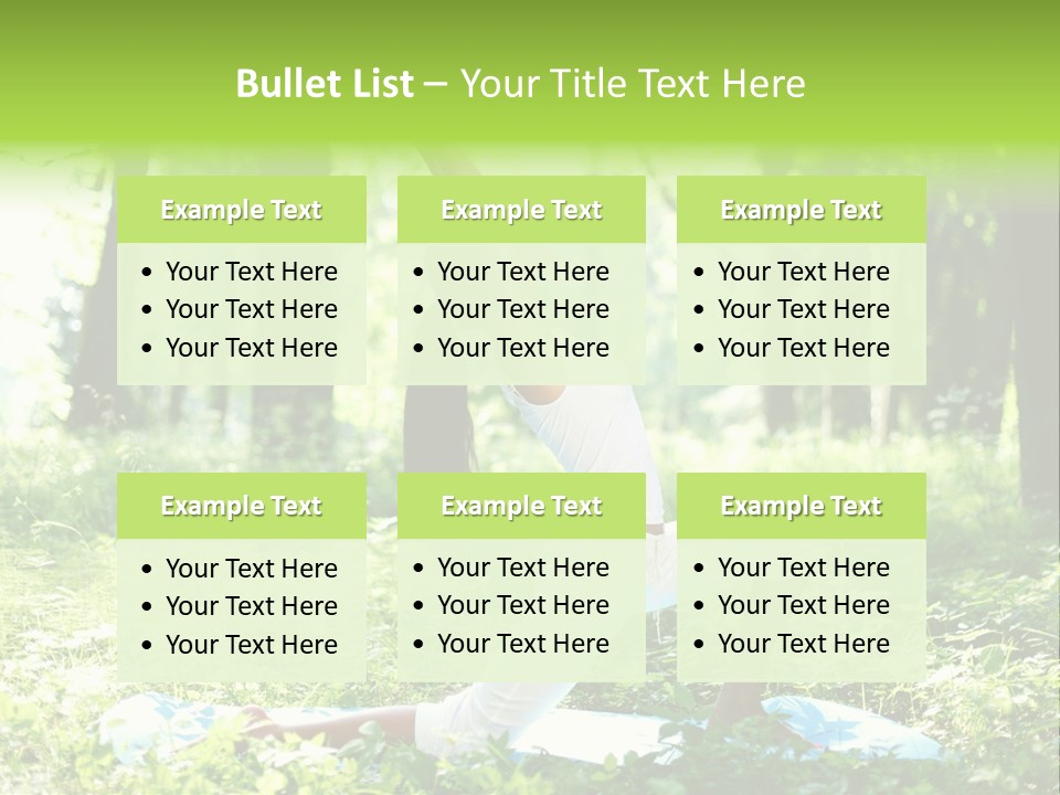 Yoga Trees Care PowerPoint Template