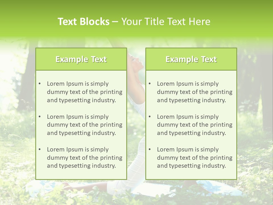 Yoga Trees Care PowerPoint Template