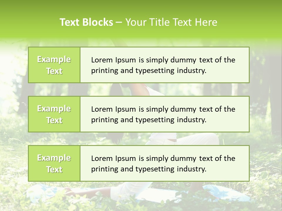 Yoga Trees Care PowerPoint Template