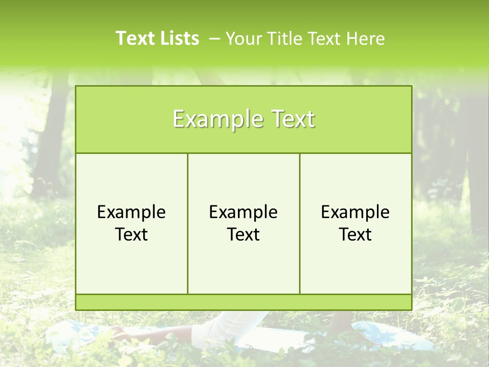 Yoga Trees Care PowerPoint Template