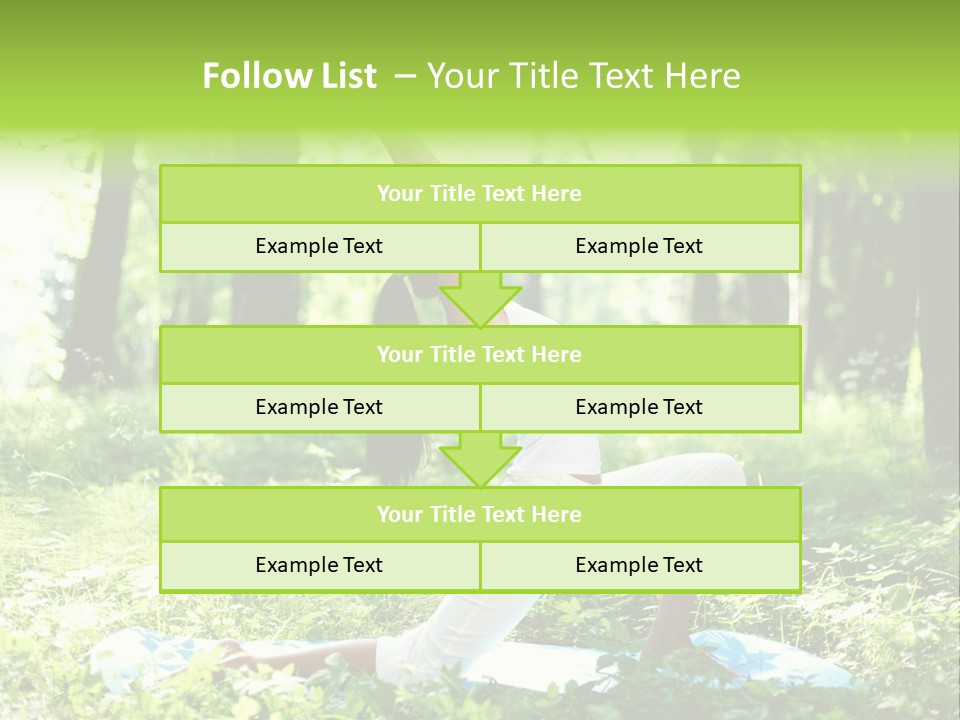 Yoga Trees Care PowerPoint Template
