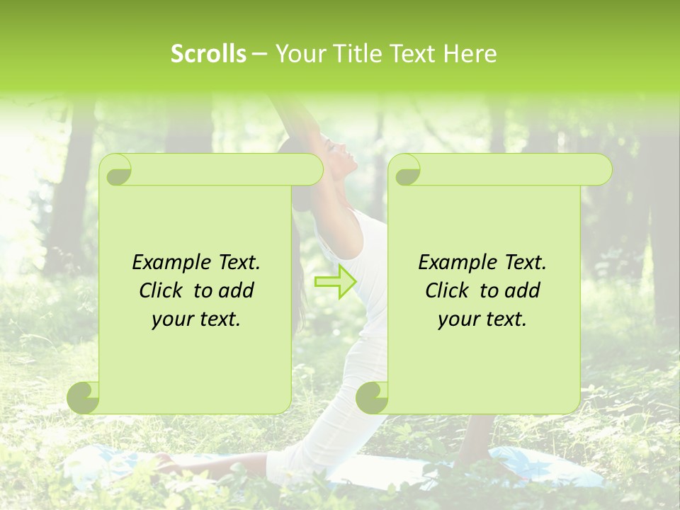 Yoga Trees Care PowerPoint Template