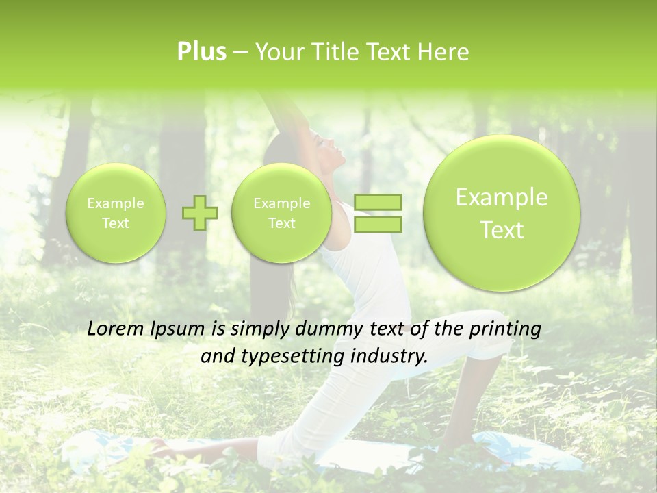 Yoga Trees Care PowerPoint Template