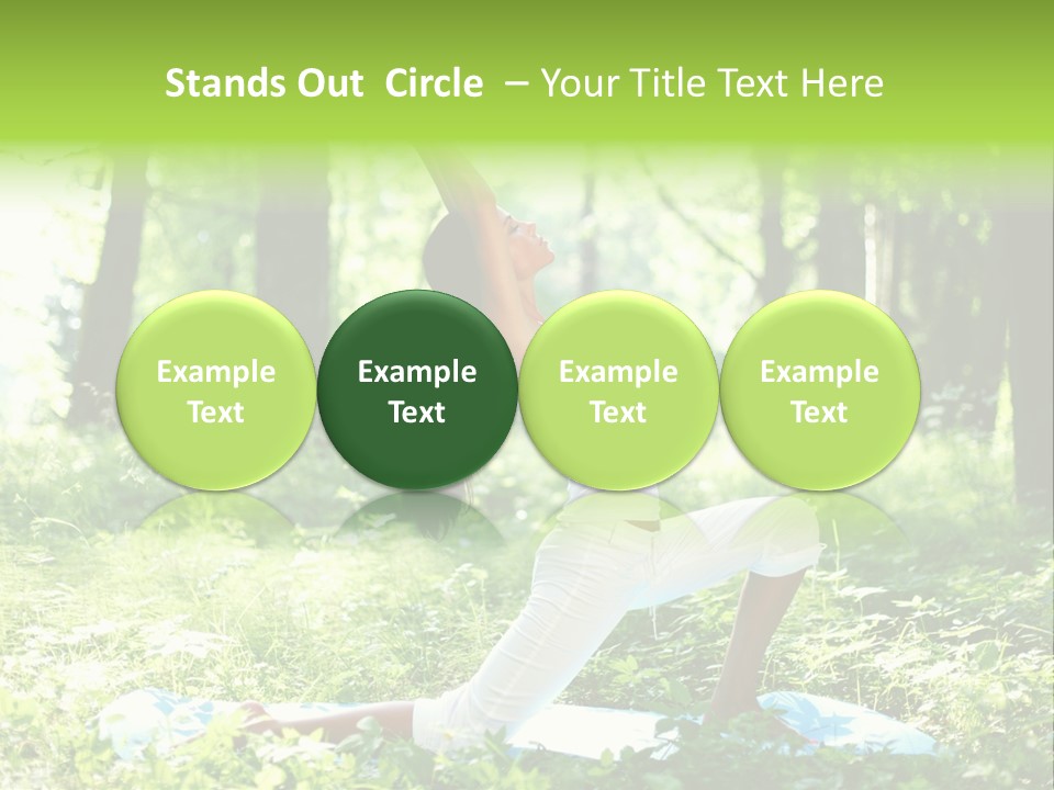 Yoga Trees Care PowerPoint Template