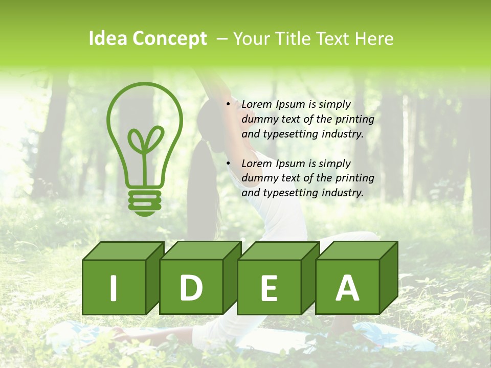 Yoga Trees Care PowerPoint Template