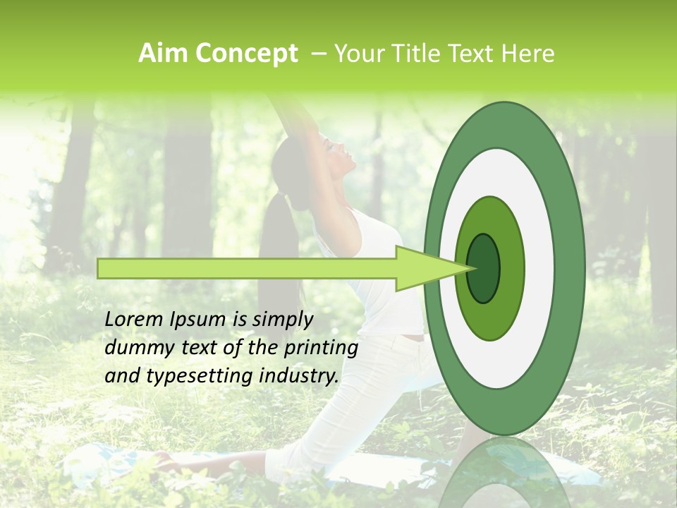 Yoga Trees Care PowerPoint Template