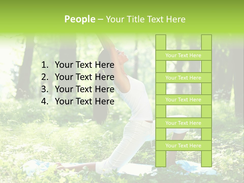 Yoga Trees Care PowerPoint Template
