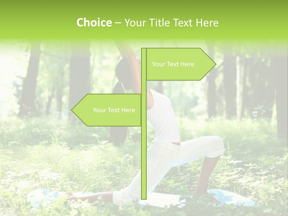 Yoga Trees Care PowerPoint Template