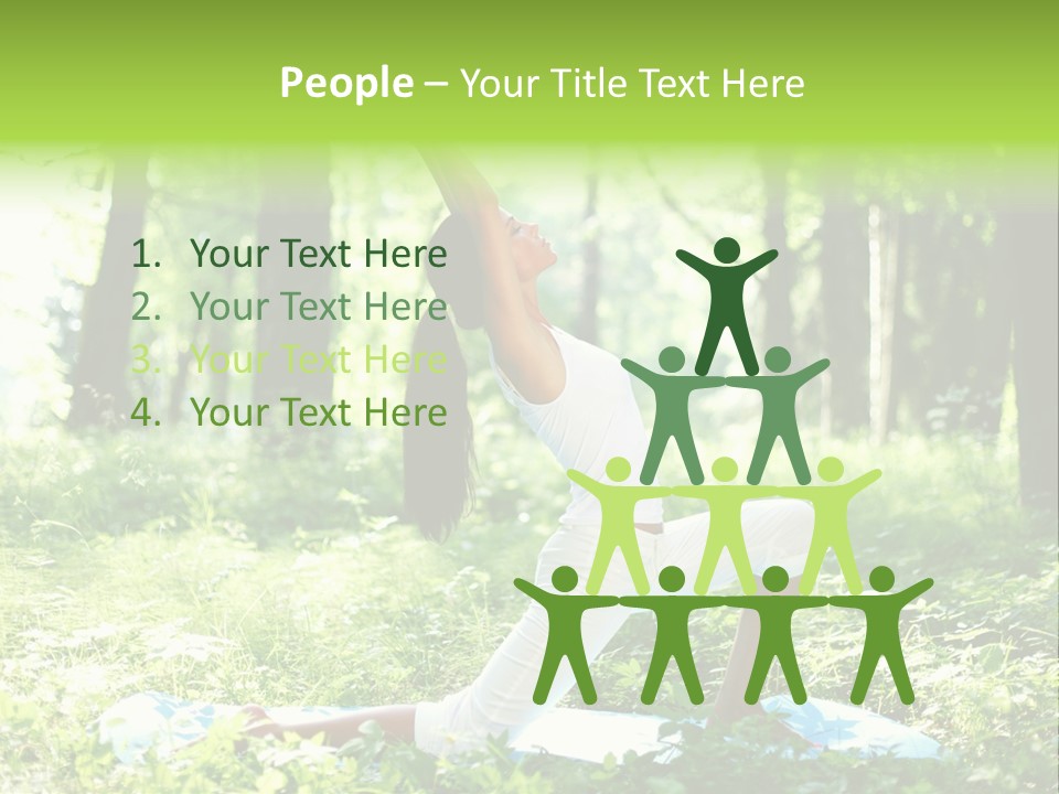 Yoga Trees Care PowerPoint Template