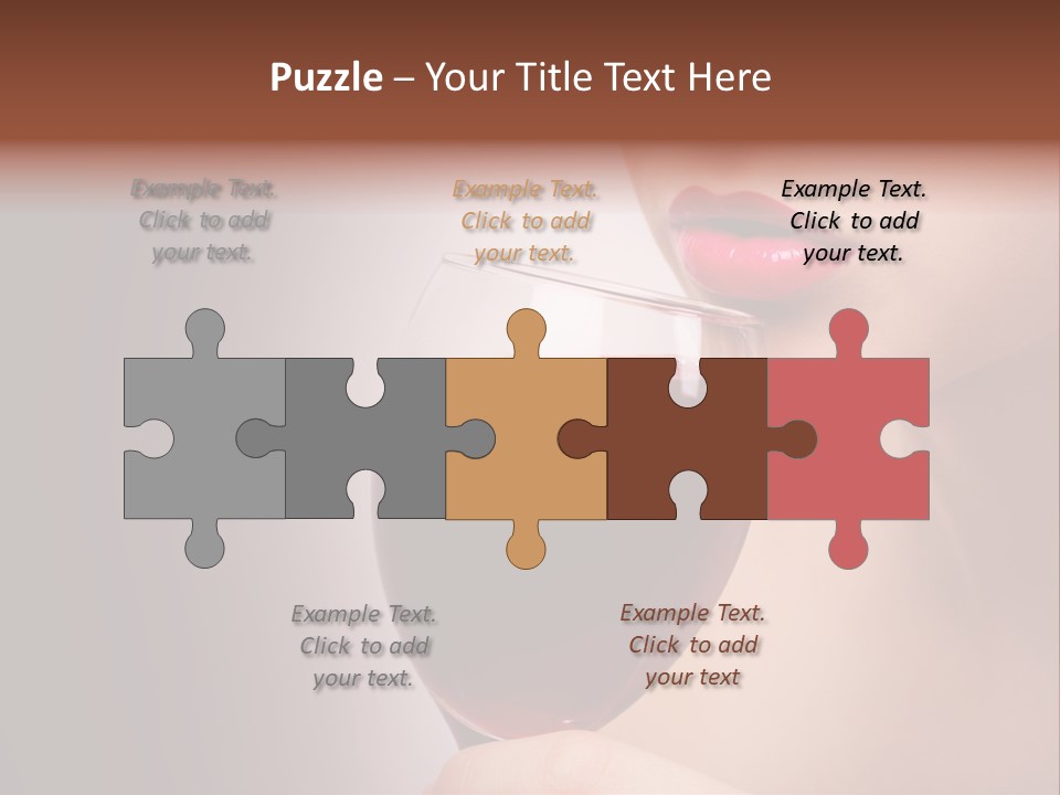 Female Enjoyment Bare PowerPoint Template