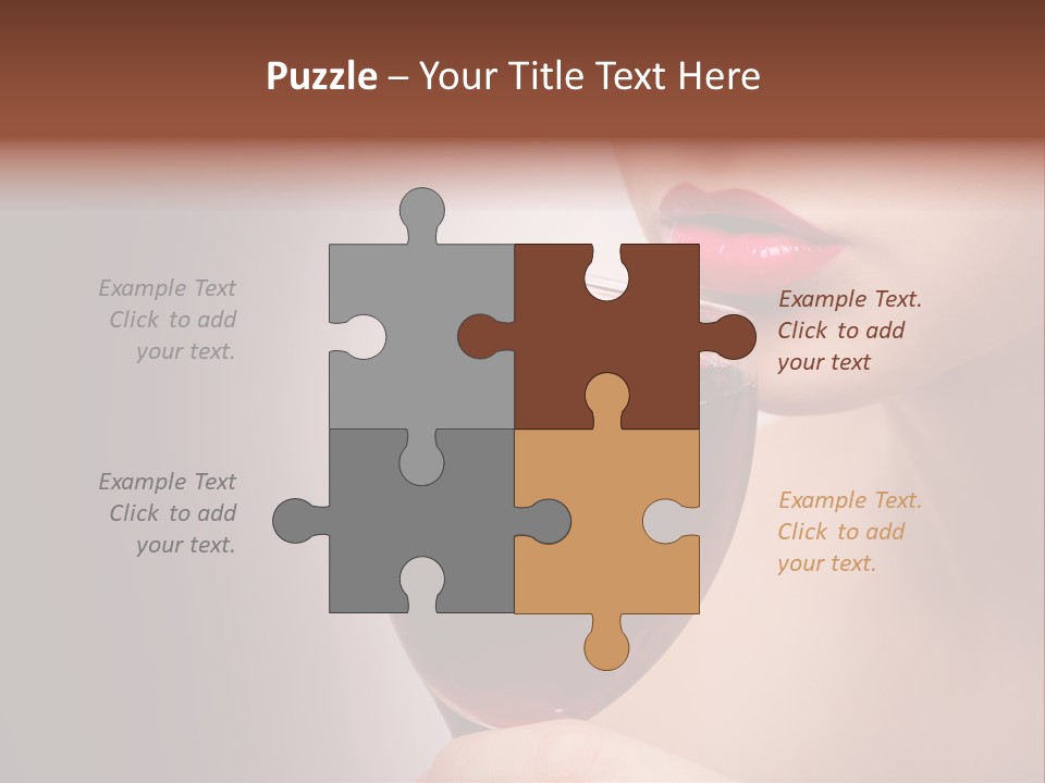 Female Enjoyment Bare PowerPoint Template