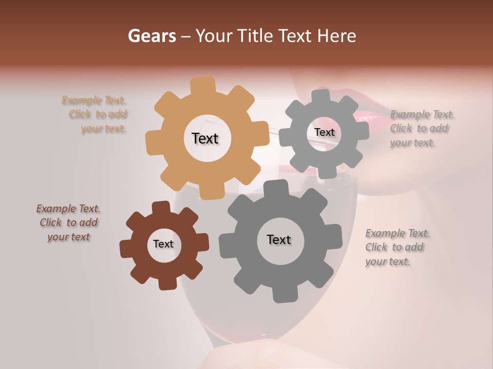 Female Enjoyment Bare PowerPoint Template