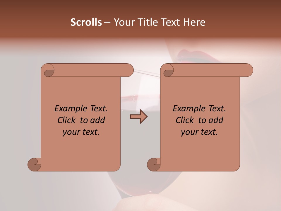Female Enjoyment Bare PowerPoint Template
