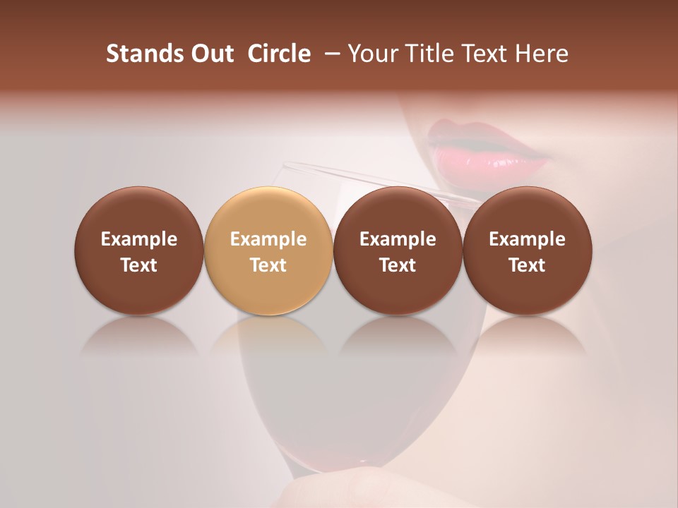 Female Enjoyment Bare PowerPoint Template