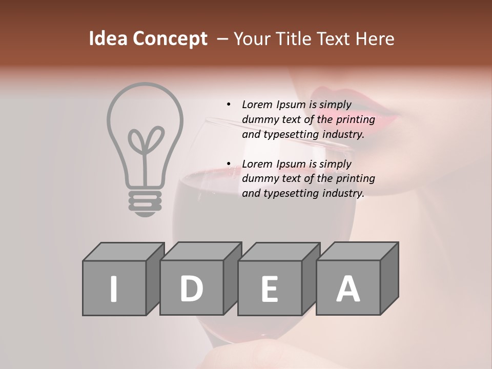 Female Enjoyment Bare PowerPoint Template