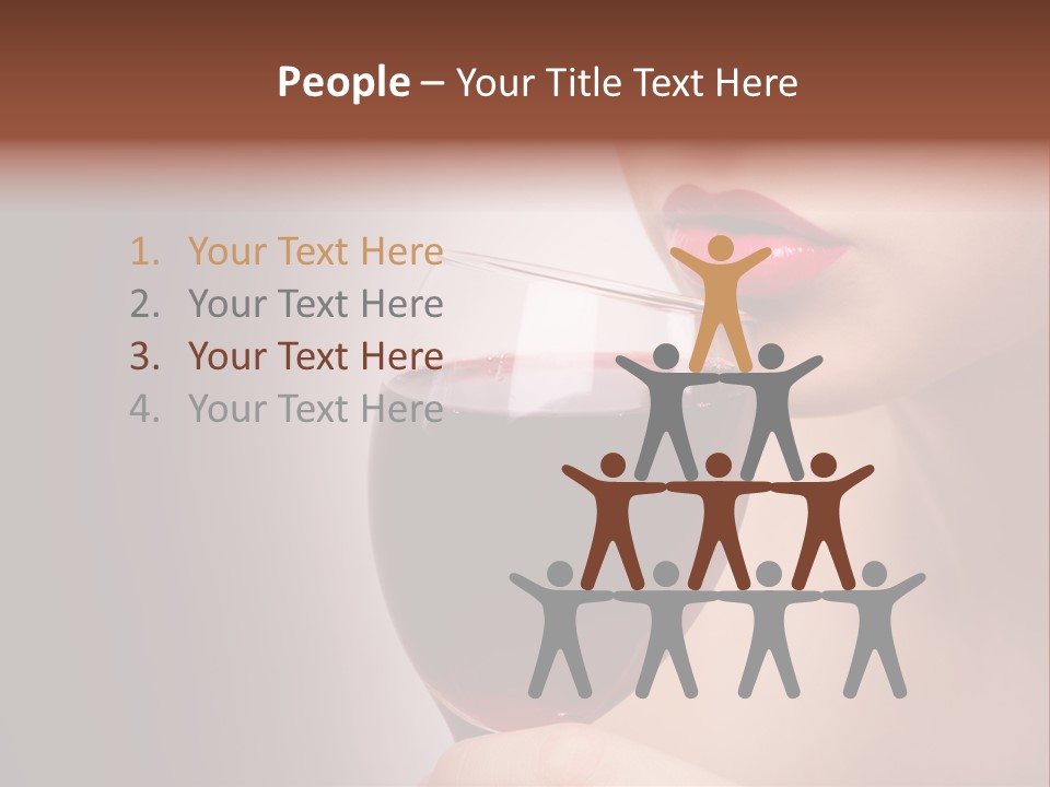 Female Enjoyment Bare PowerPoint Template