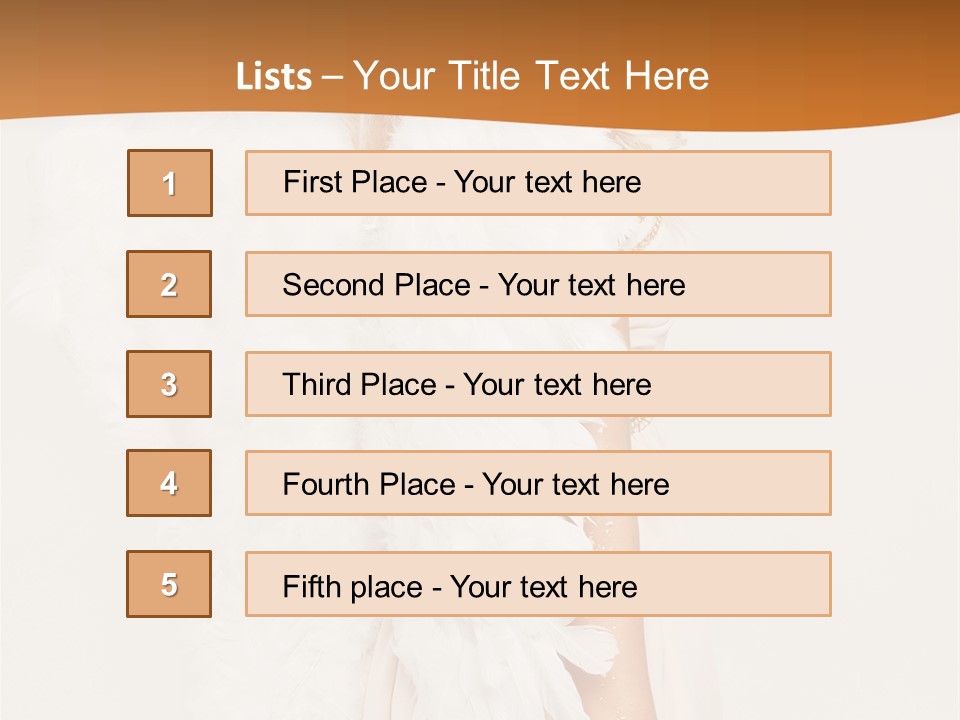 Standing Beautiful Vertical PowerPoint Template