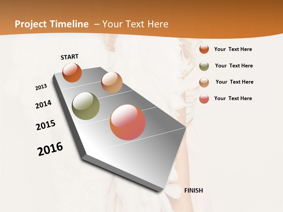 Standing Beautiful Vertical PowerPoint Template