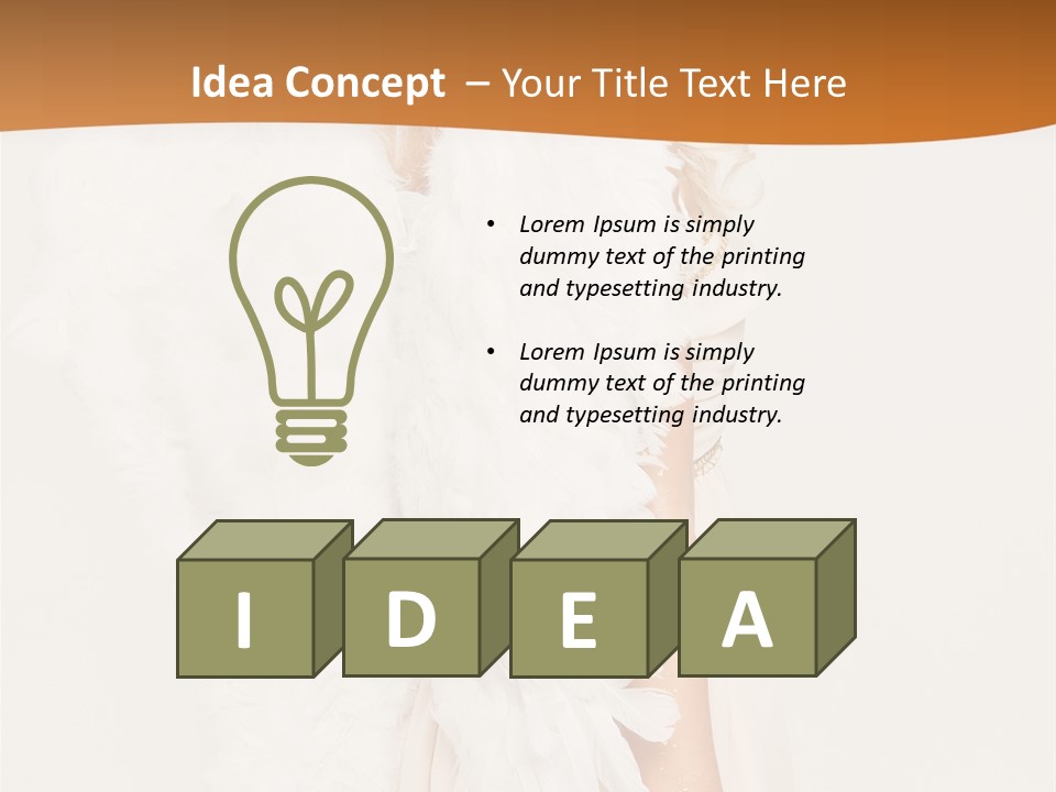 Standing Beautiful Vertical PowerPoint Template