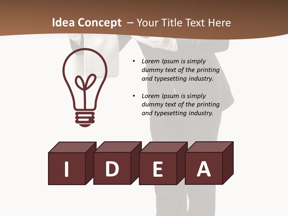 Concept Person Worker PowerPoint Template