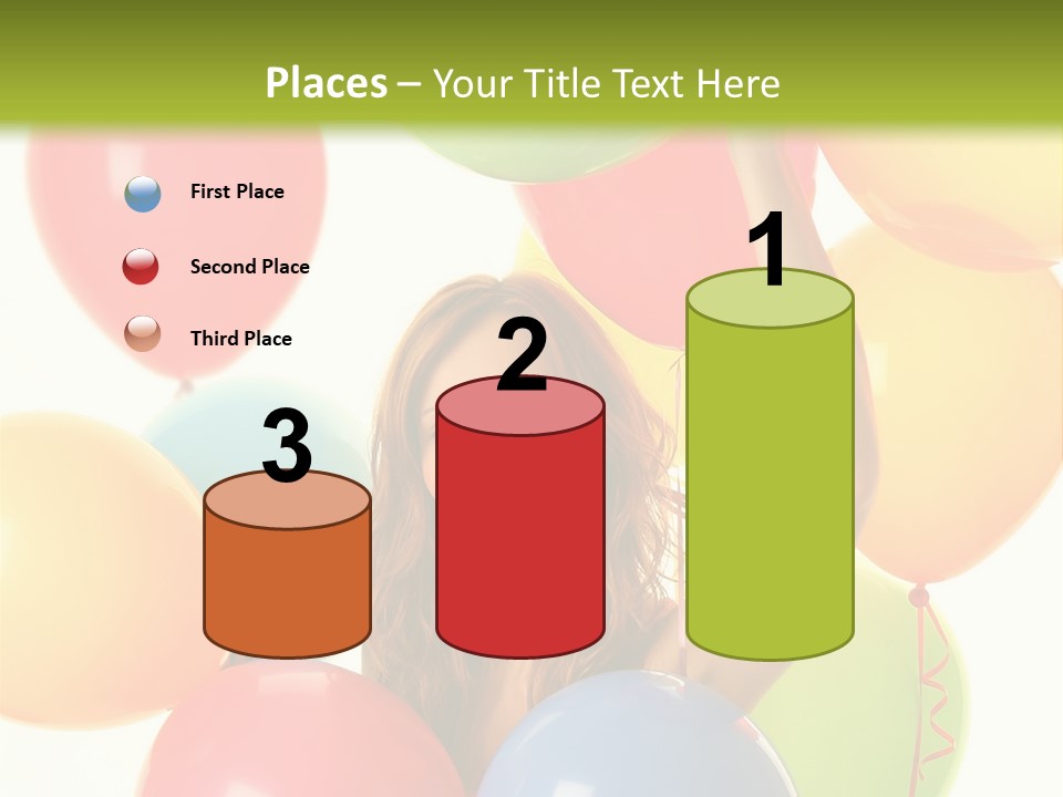 Caucasian Surprise Blue PowerPoint Template