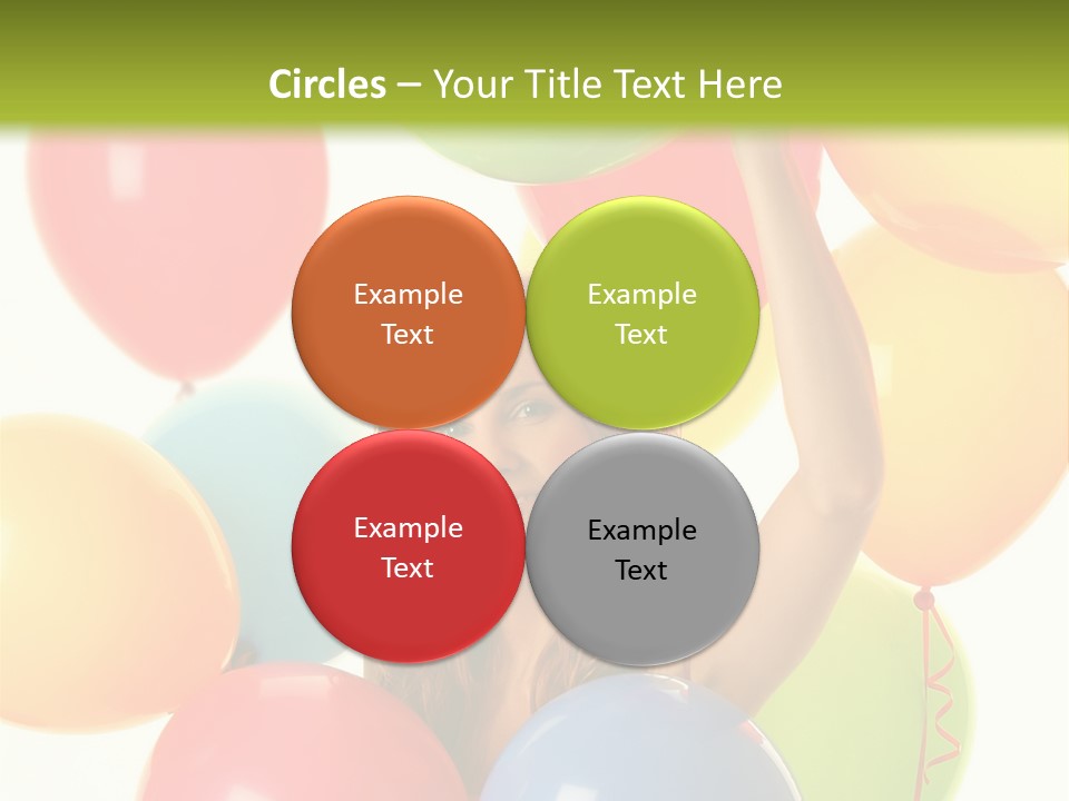 Caucasian Surprise Blue PowerPoint Template