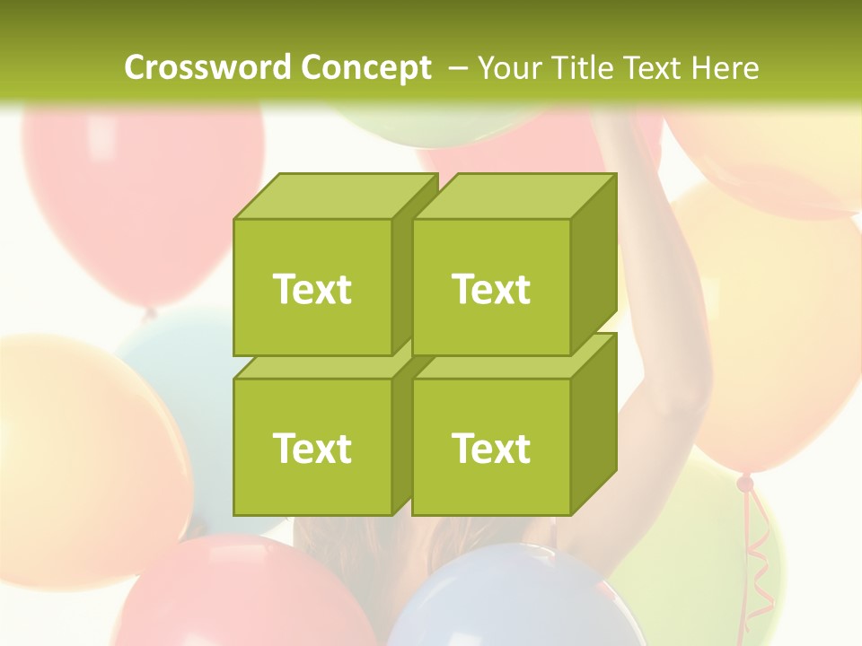 Caucasian Surprise Blue PowerPoint Template