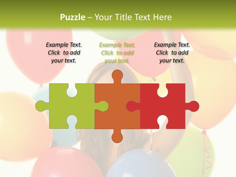 Caucasian Surprise Blue PowerPoint Template