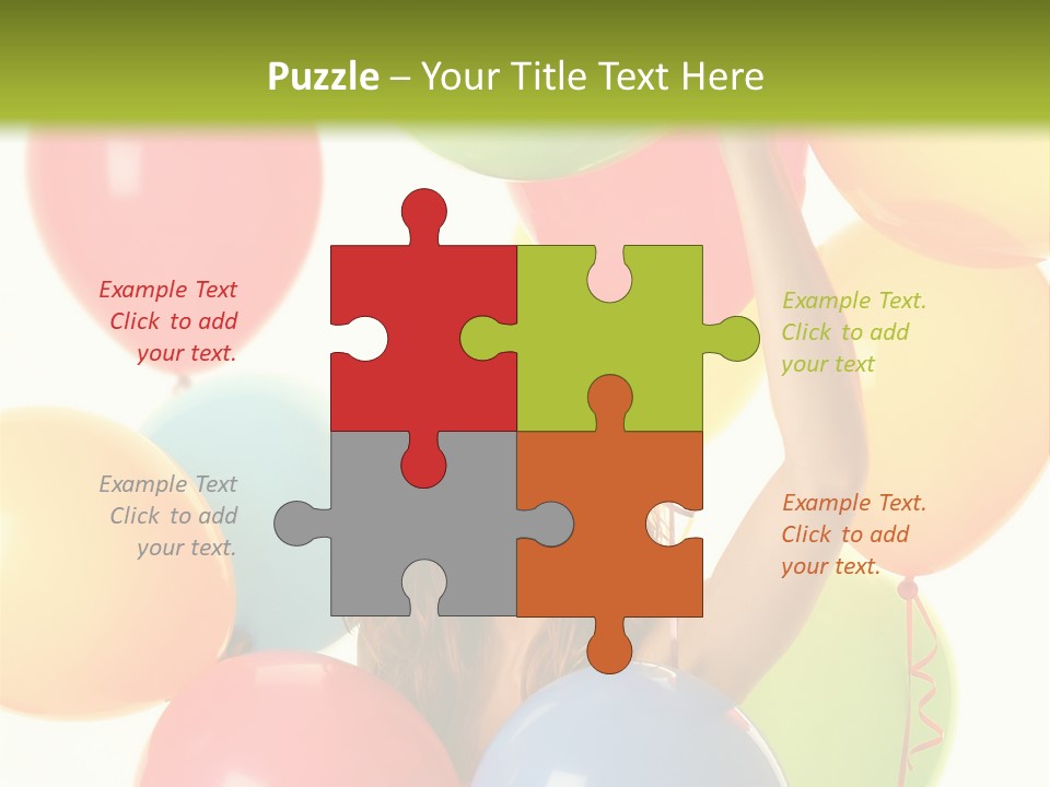 Caucasian Surprise Blue PowerPoint Template