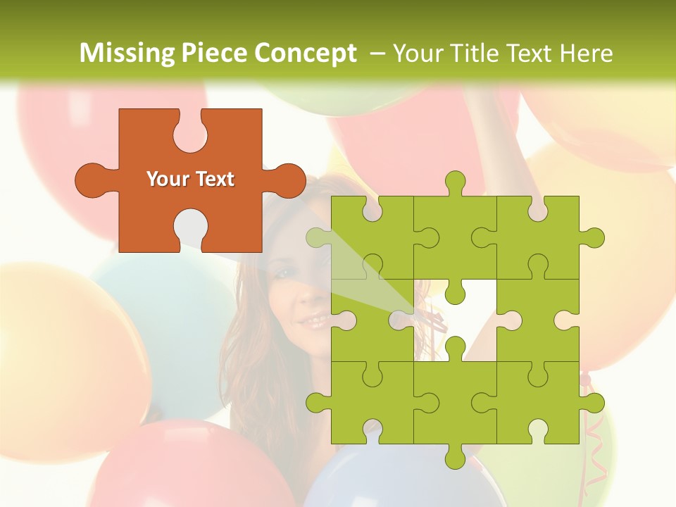 Caucasian Surprise Blue PowerPoint Template