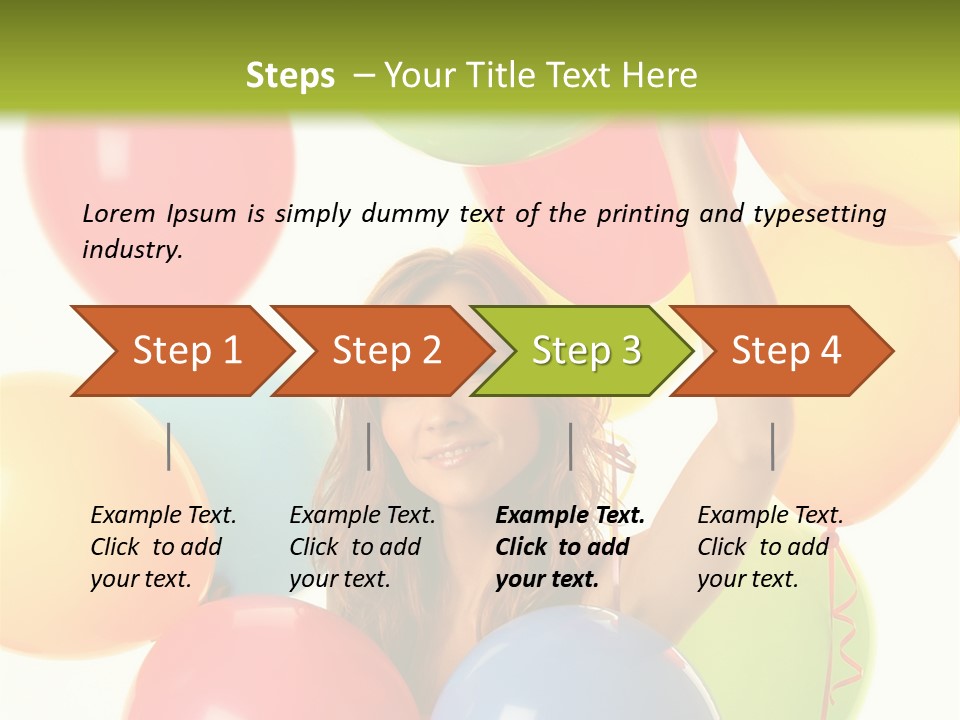 Caucasian Surprise Blue PowerPoint Template