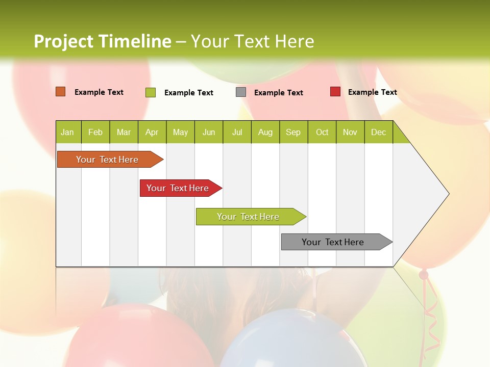 Caucasian Surprise Blue PowerPoint Template